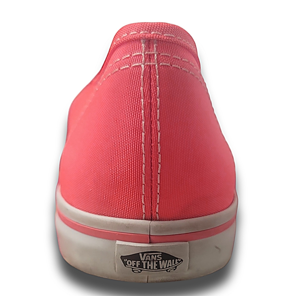 Vans Unisex Authentic Lo Pro Neon Coral Sneakers Women Sz 8 Men Sz 6.5 - Picture 4 of 14